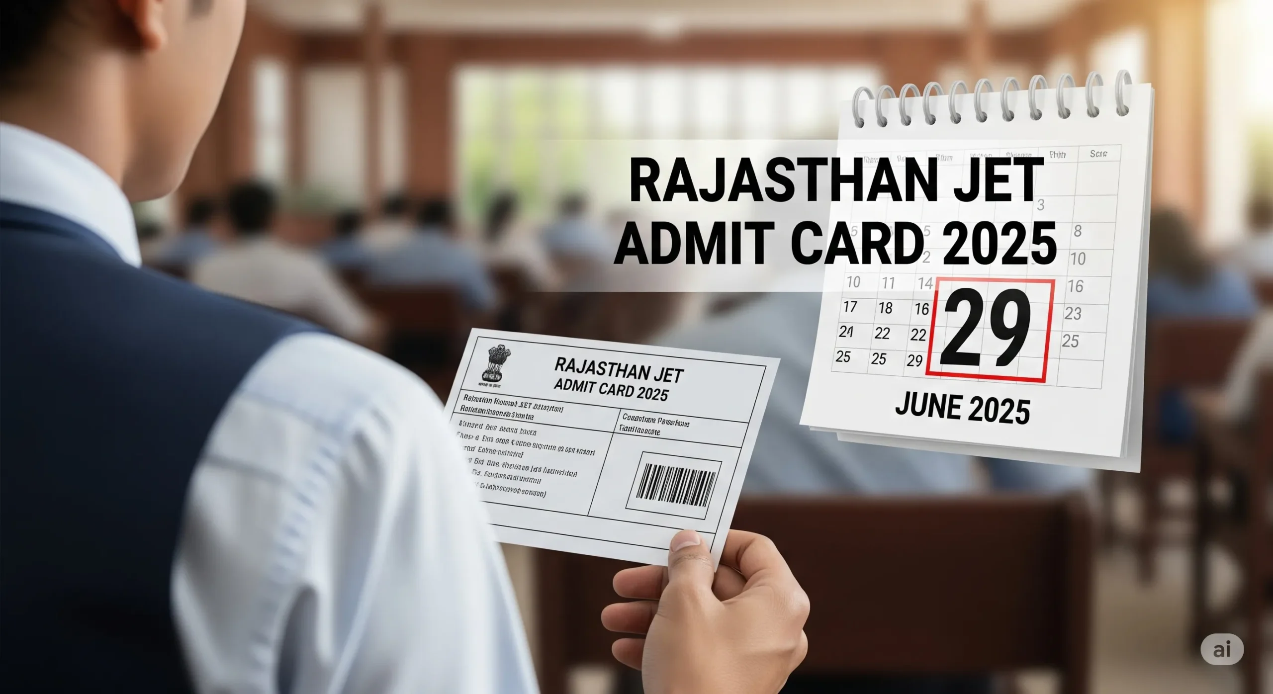 Rajasthan JET admit card 2025